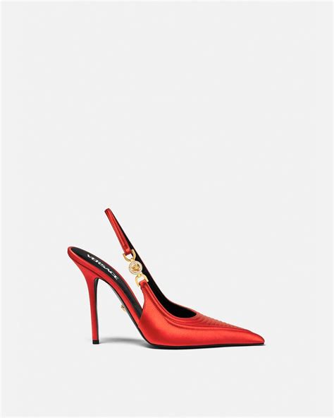 fake red versace shoes|versace slingback heels.